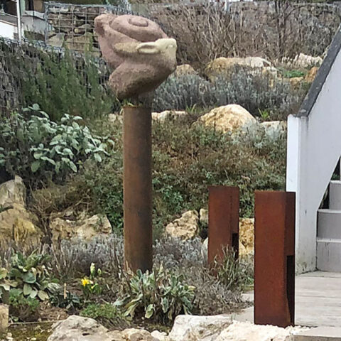 Garten mit Metallstelen ProNatur